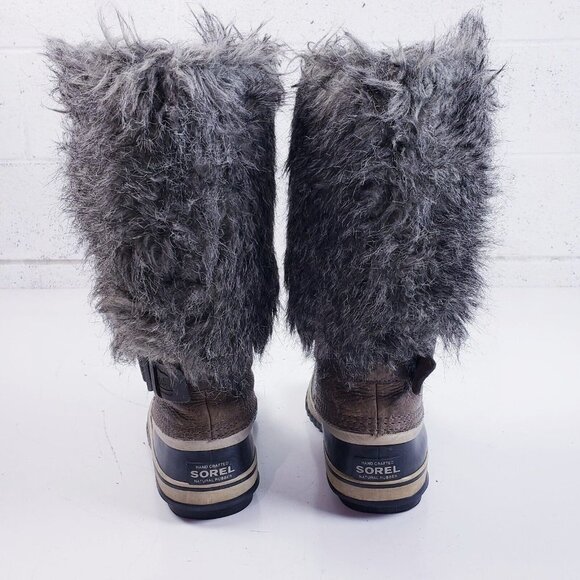 Sorel Women's Tall Faux Fur Front Zip Waterproof Winter Boots Size 7 - Picture 4 of 9